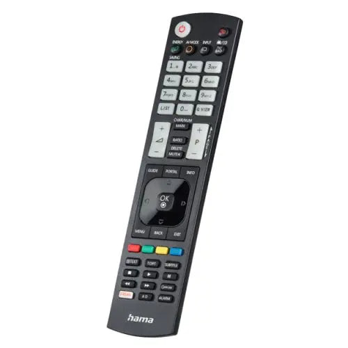 CSH Online Shop Hama Universal IR Remote Control for LG TVs, Teachable, Smart Buttons, Illuminating Buttons, 10m Range HAMA