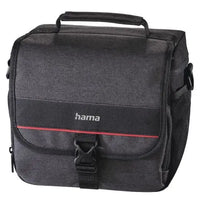 CSH Online Shop Hama Valletta 130 Camera Bag, Belt Loop, Shoulder Strap, Removable Divider, Black, 20 x 11 x 17 cm Compartment HAMA
