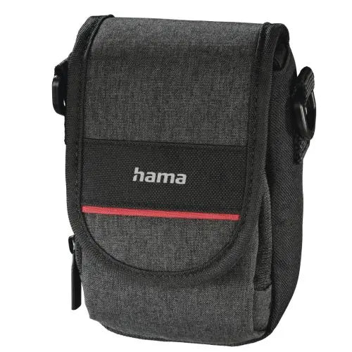CSH Online Shop Hama Valletta 90P Compact Camera Case, Belt Loop, Shoulder Strap, Black, 7.5 x 5.2 x 13 cm Compartment HAMA