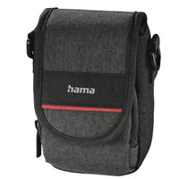 CSH Online Shop Hama Valletta 90P Compact Camera Case, Belt Loop, Shoulder Strap, Black, 7.5 x 5.2 x 13 cm Compartment HAMA