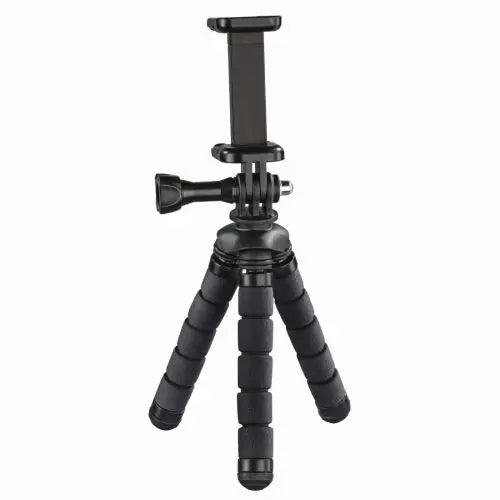 CSH Online Shop Hama (Flex) Phone/GoPro Mini-Tripod, 14cm Max Height, 360° Bendable Legs, Adjustable Centre Column HAMA