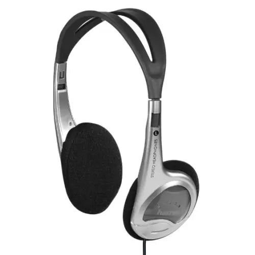 CSH Online Shop Hama (HED4407) On-ear Stereo Headphones, 3.5 mm Jack, 30mm Drivers, 1.5m Cable, Silver/Black HAMA