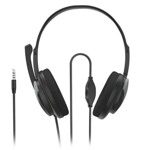 CSH Online Shop Hama (HS-P100 V2) Ultra-lightweight Headset, 3.5mm Jack, Y-adapter, Padded Ear Pads, Inline Controls HAMA