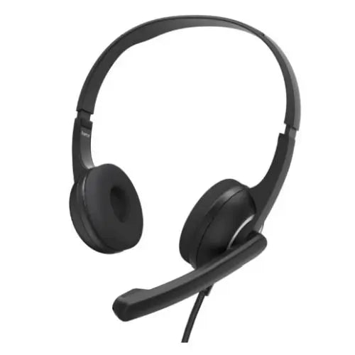 CSH Online Shop Hama (HS-USB250 V2) Lightweight Office Headset with Boom Microphone, USB, Padded Ear Pads, In-line Controls HAMA
