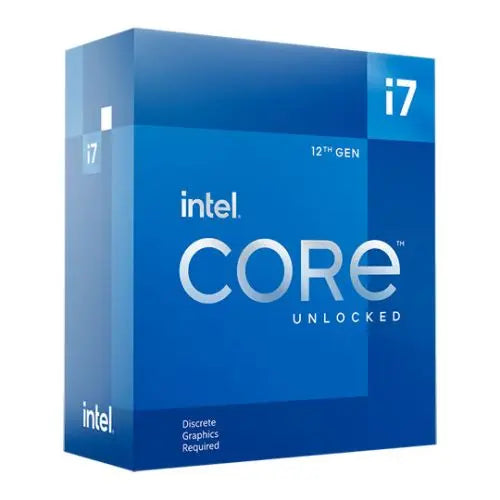 CSH Online Shop Intel Core i7-12700KF CPU, 1700, 3.6 GHz (5.0 Turbo), 12-Core, 125W (190W Turbo), 10nm, 25MB Cache, Alder Lake, Overclockable, No Graphics, NO HEATSINK/FAN INTEL