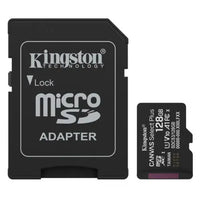 CSH Online Shop Kingston 128GB Canvas Select Plus Gen3 MicroSDXC Card with SD Adapter, UHS-I Class 10, U1, V10, A1 App Performance, 150MB/s KINGSTON