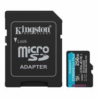 CSH Online Shop Kingston 256GB Canvas Go! Plus Gen4 MicroSDXC Card with SD Adapter, UHS-I Class 10, U3, A2 App Performance, 200MB/s KINGSTON