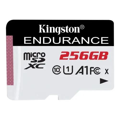 CSH Online Shop Kingston 256GB High-Endurance microSDXC Card, UHS-I Class 10, U1, 24/7 Recording, Durable, 95MB/s KINGSTON