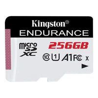 CSH Online Shop Kingston 256GB High-Endurance microSDXC Card, UHS-I Class 10, U1, 24/7 Recording, Durable, 95MB/s KINGSTON