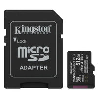 CSH Online Shop Kingston 512GB Canvas Select Plus Gen3 MicroSDXC Card with SD Adapter, UHS-I Class 10, U3, V30, A1 App Performance, 150MB/s KINGSTON