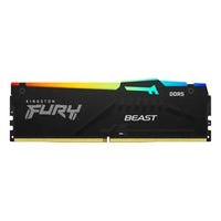 CSH Online Shop Kingston Fury Beast RGB 16GB, DDR5, 5200MHz, CL40, 1.25V, ECC, PMIC, Intel XMP 3.0, Black, DIMM Memory KINGSTON