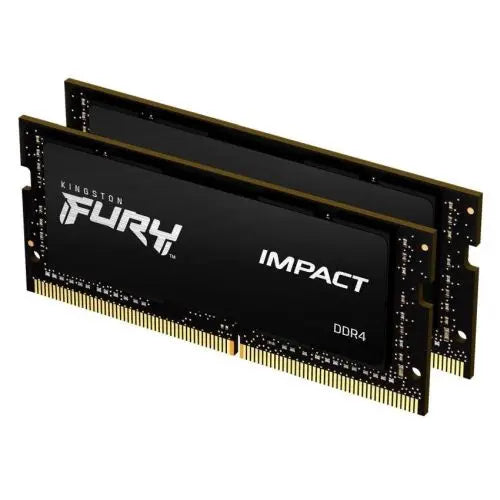 CSH Online Shop Kingston Fury Impact 32GB Kit (2 x 16GB), DDR4, 3200MHz (PC4-25600), CL20, SODIMM Memory KINGSTON