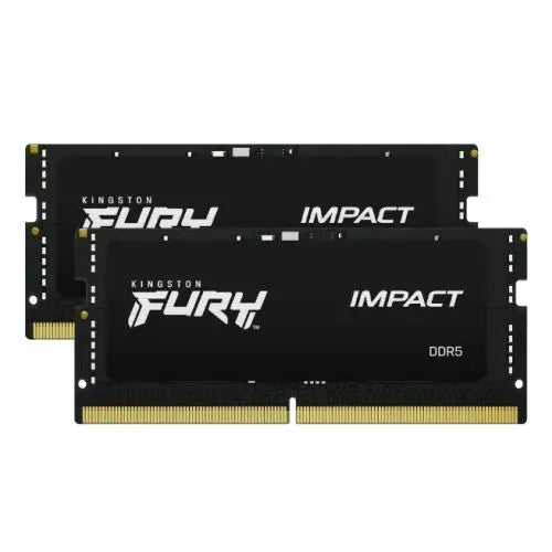 CSH Online Shop Kingston Fury Impact 64GB Kit (2 x 32GB), DDR5, 5600MHz (PC5-44800), CL40, 1.1V, Intel XMP 3.0, SODIMM Memory KINGSTON
