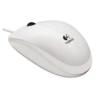 CSH Online Shop Logitech B100 Wired Optical Mouse, USB, 800 DPI, Ambidextrous, White, OEM LOGITECH