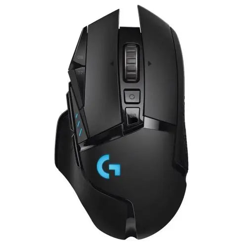 CSH Online Shop Logitech G502 LIGHTSPEED Wireless/Wired RGB Gaming Mouse, HERO 25K sensor, 25600 DPI, PTFE Feet, Adjustable Weights, Black LOGITECH