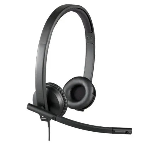 CSH Online Shop Logitech H570E Stereo Headset with Boom Mic, USB, In-Line Controls, Noise & Echo Cancellation, Leatherette Ear Pads LOGITECH