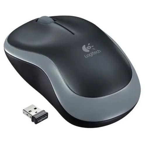 CSH Online Shop Logitech M185 Wireless Notebook Mouse, USB Nano Receiver, Black/Grey LOGITECH