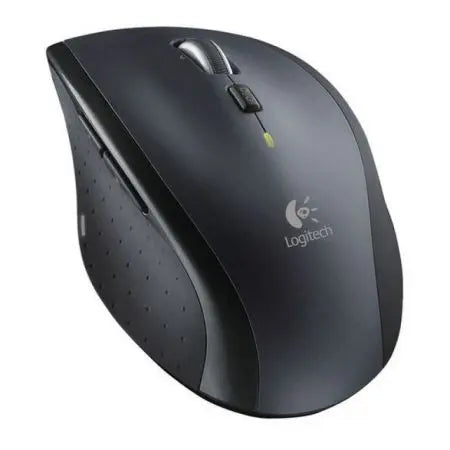 CSH Online Shop Logitech M705 Marathon Wireless Optical Mouse, Dual-mode Scrolling, Customisable Buttons, 1000DPI, Charcoal LOGITECH