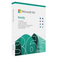 CSH Online Shop Microsoft Office 365 Family, 6 Users - 5 Devices Each (PC, Mac, iOS & Android), 1 Year Subscription MICROSOFT