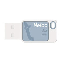 CSH Online Shop Netac 64GB UA31 USB 3.2 Memory Pen, Key Ring, Sky Blue NETAC
