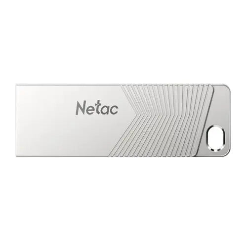 CSH Online Shop Netac 64GB UM1 USB 3.2 Memory Pen, Zinc Alloy Casing, Key Ring, Pearl Nickel Colour NETAC
