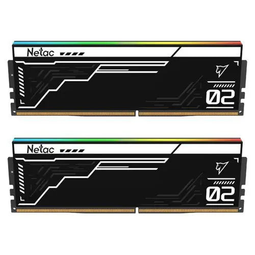 CSH Online Shop Netac Shadow II RGB Black 32GB Kit (2 x 16GB), DDR5, 6200MHz, CL32, AMD EXPO & Intel XMP 3.0, ECC, PMIC, DIMM Memory NETAC