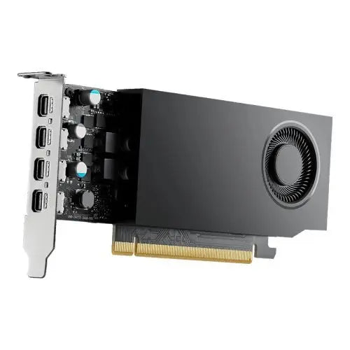 CSH Online Shop PNY RTXA1000 Professional Graphics Card, 8GB DDR6, 4 miniDP 1.4, 2304 CUDA Cores, Low Profile (Bracket Included), OEM (Brown Box) PNY