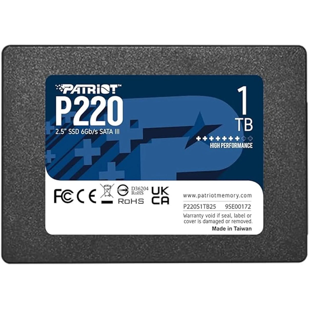 Patriot P220 (P220S1TB25) 1TB 2.5 Inch SSD