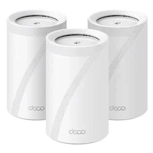 CSH Online Shop TP-LINK (DECO BE65) BE9300 Tri-Band Whole Home Mesh Wi-Fi 7 System, 3 Pack, 4x 2.5G Ports, MLO, Wireless/Wired Combined Backhaul TP-LINK