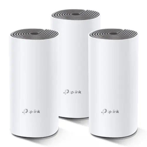 CSH Online Shop TP-LINK (DECO E4) Whole-Home Mesh Wi-Fi System (3 Pack), Dual Band AC1200, 2 x LAN on each Unit TP-LINK