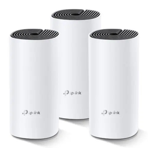 CSH Online Shop TP-LINK (DECO M4) Whole-Home Mesh Wi-Fi System, 3 Pack, Dual Band AC1200, MU-MIMO, 2 x LAN on each Unit TP-LINK