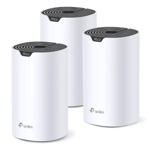 CSH Online Shop TP-LINK (DECO S7) Whole-Home Mesh Wi-Fi System, 3 Pack, Dual Band AC1900, MU-MIMO, Robust Parental Controls, 3x GB LAN on each Unit TP-LINK