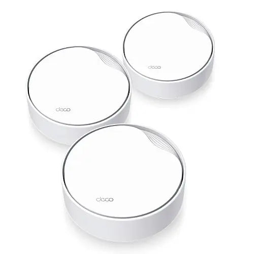 CSH Online Shop TP-LINK (DECO X50-POE) AX3000 Dual Band Wireless Mesh Wi-Fi 6 System with PoE, 3 Pack, 2.5G LAN, OFDMA & MU-MIMO, TP-Link HomeShield TP-LINK