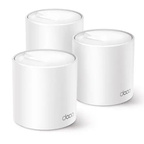 CSH Online Shop TP-LINK (DECO X50) AX3000 Dual Band Wireless Whole Home Mesh Wi-Fi 6 System, 3 Pack, 3x LAN, OFDMA & MU-MIMO, TP-Link HomeShield TP-LINK