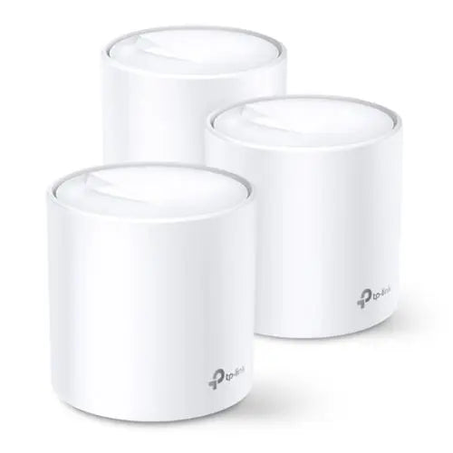 CSH Online Shop TP-LINK (DECO X60) AX5400 Whole Home Mesh Wi-Fi 6 System, 3 Pack, OFDMA & MU-MIMO, WPA3 Encryption & TP-Link HomeShield TP-LINK