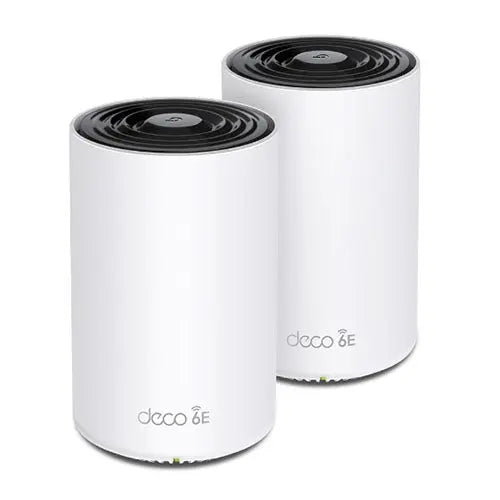 CSH Online Shop TP-LINK (DECO XE75) AXE5400 Wi-Fi 6E Tri-Band Mesh System, 2 Pack, AI-Driven Mesh, 3 x LAN on each Unit, Voice Control TP-LINK