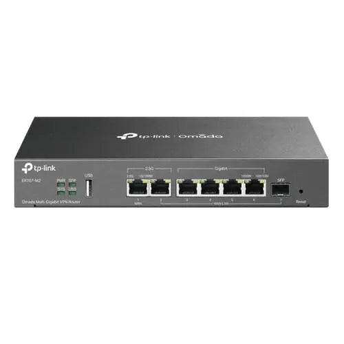 CSH Online Shop TP-LINK (ER707-M2) Omada Multi-Gigabit VPN Router, Omada SDN, 2x 2.5G Ports, Up to 6x WAN, SFP Port, Extensive Security Features TP-LINK