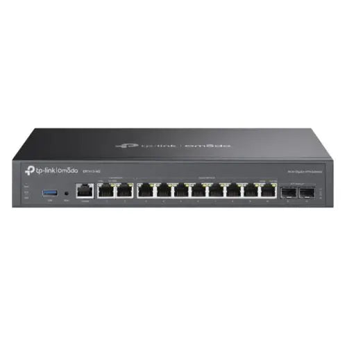 CSH Online Shop TP-LINK (ER7412-M2) Omada Multi-Gigabit VPN Router, Quad-Core CPU, 2x 2.5G WAN/LAN, 2x GB SFP, 8x GB RJ45, USB 3.0 TP-LINK