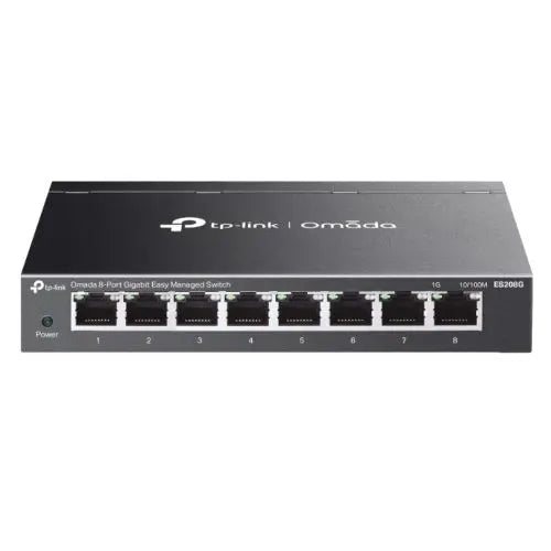 CSH Online Shop TP-LINK (ES208G) Omada 8-Port Gigabit Easy Managed Switch, 8x GB Ports, Metal Casing TP-LINK