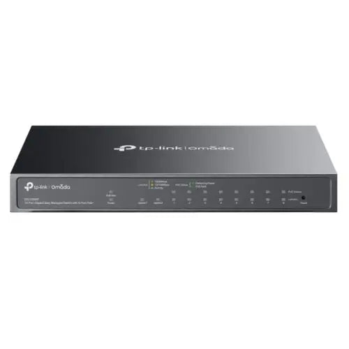 CSH Online Shop TP-LINK (ES210GMP) Omada 10-Port Gigabit Easy Managed Switch with 8-Port PoE+, SFP/RJ45 Combo Port, Metal Casing TP-LINK