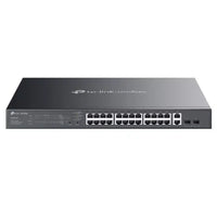 CSH Online Shop TP-LINK (ES228GMP) Omada 28-Port Gigabit Easy Managed Switch with 24-Port PoE+, 2x GB SFP Ports, 384W Power Budget, Rackmountable TP-LINK