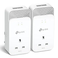 CSH Online Shop TP-LINK (PG2400P KIT) Wired 1428Mbps G.hn2400 Powerline Adapter Kit, AC Pass Through, 2-Port, Power Saving Mode TP-LINK