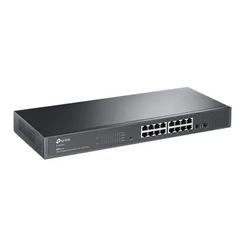 CSH Online Shop TP-LINK (SG2218) JetStream 16-Port Gigabit Smart Switch with 2 SFP Slots, L2/L3/L4 QoS, Fanless, Rackmountable TP-LINK