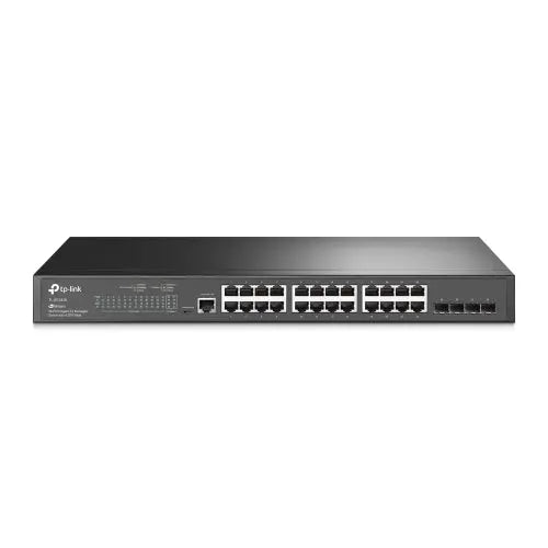 CSH Online Shop TP-LINK (SG3428) JetStream 24-Port Gigabit L2 Managed Switch with 4 SFP Slots, Console Port, Fanless, Rackmountable TP-LINK