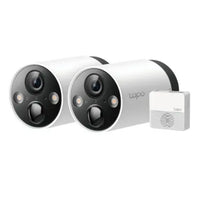 CSH Online Shop TP-LINK (TAPO C420S2) Smart Wire-Free 2K QHD Outdoor Security 2-Camera System, 180-Day Battery, Colour Night Vision, AI Detection, Alarms, 2-Way Audio, Tapo H200 Hub Included TP-LINK