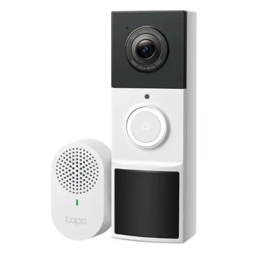 CSH Online Shop TP-LINK (TAPO D210) Smart Battery 2K 3MP Video Doorbell Camera w/ Chime, 6-Month Battery, Night Vision, AI Detection & Notification TP-LINK