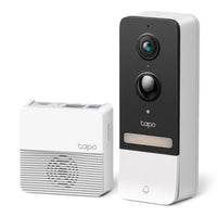 CSH Online Shop TP-LINK (TAPO D230S1) Smart Battery 2K 5MP Video Doorbell Kit w/ Hub, Night Vision, Ultra-Wide FOV, AI Detection & Notification, Anti-theft TP-LINK