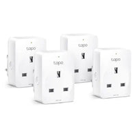 CSH Online Shop TP-LINK (TAPO P110 4-Pack) Mini Smart Wi-Fi Socket, Remote Access, Scheduling, Away Mode, Voice Control, Energy Monitoring TP-LINK