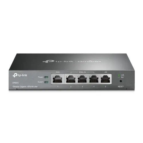 CSH Online Shop TP-LINK (TL-ER605) Omada Gigabit VPN Router, Omada SDN, 5x GB LAN, Up to 4x WAN, Abundant Security Features TP-LINK