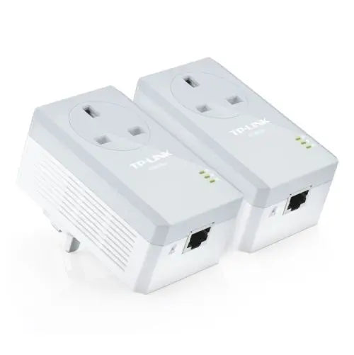 CSH Online Shop TP-LINK (TL-PA4010P KIT) AV600 10/100 Powerline Adapter Kit, 1-Port, AC Pass Through TP-LINK